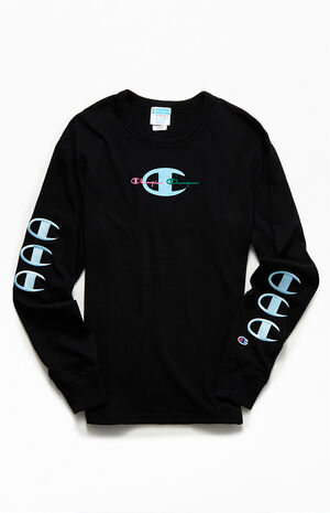 Double Script Long Sleeve T-Shirt Double Script Long Sleeve T-Shirt image number null