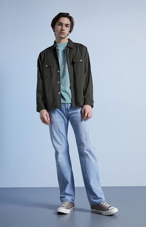 Wyatt Light Wash Indigo Straight Jeans image number 2