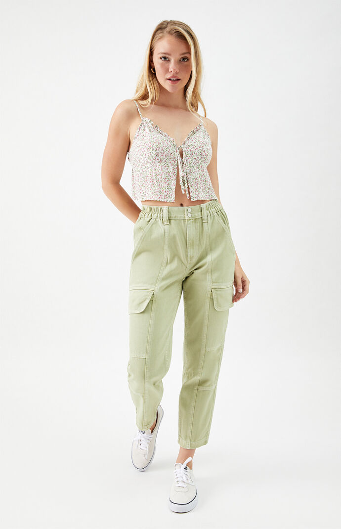 Green Utility Cargo Pants