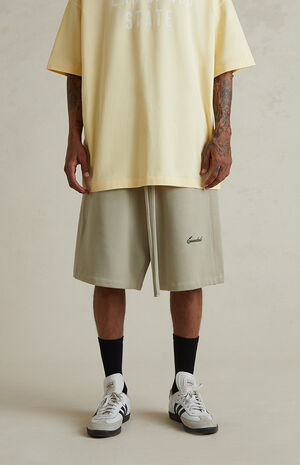 Abbey Stone Basketball Fleece Sweat Shorts image number 2