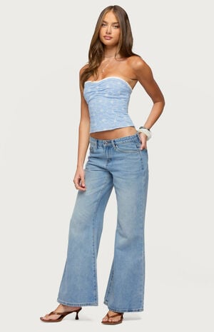 Zeffey Eyelet Corset Top image number 4