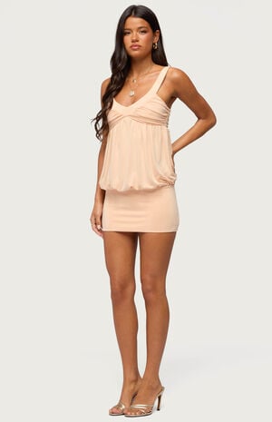 Adrey Gathered Bubble Mini Dress image number 2