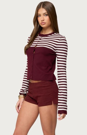 Goni Stripey Knit Cardigan image number 2