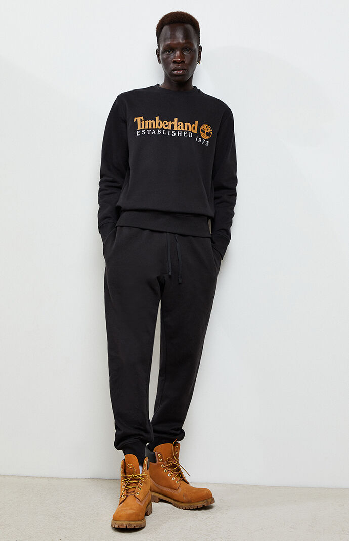sweatpants with timbs