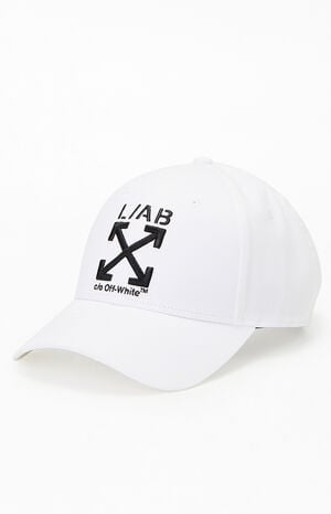 White Clamp Arrows Strapback Hat image number 4