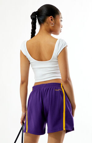 NBA LA Lakers Mesh Jump Basketball Shorts image number 4