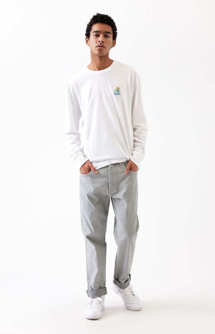 Embroidered Good Vibes Long Sleeve T-Shirt