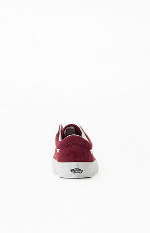 Burgundy Old Skool Suede Sneakers image number 3