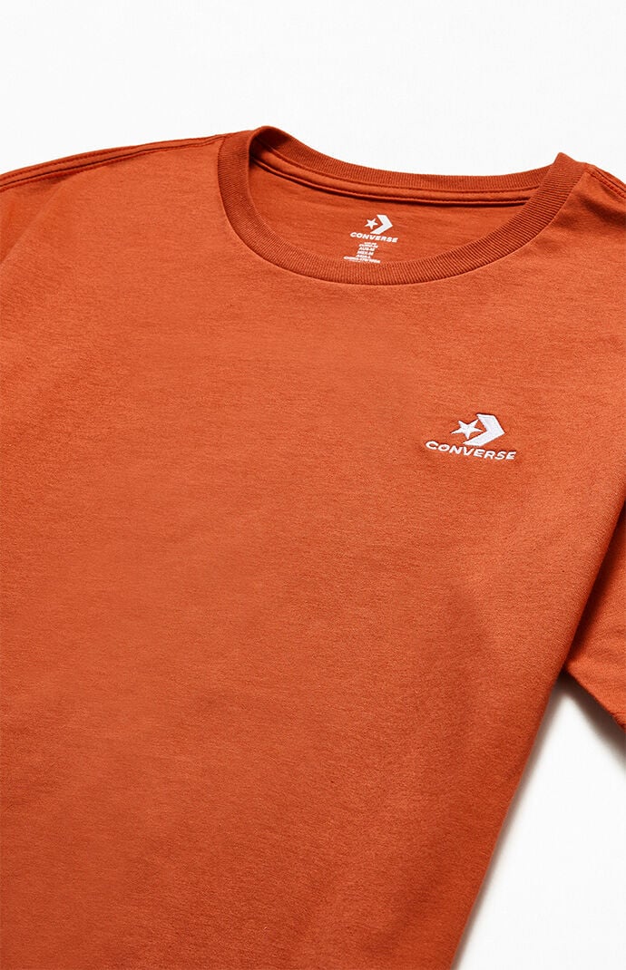 Converse t shirt orange deals