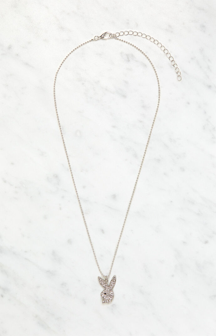 Rhinestone Playboy Bunny Necklace 2024 cityshopscard