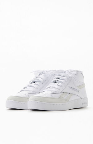 Women's White Club C High Top Sneakers image number 2