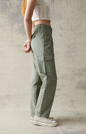 Green cargo trousers womens Sale