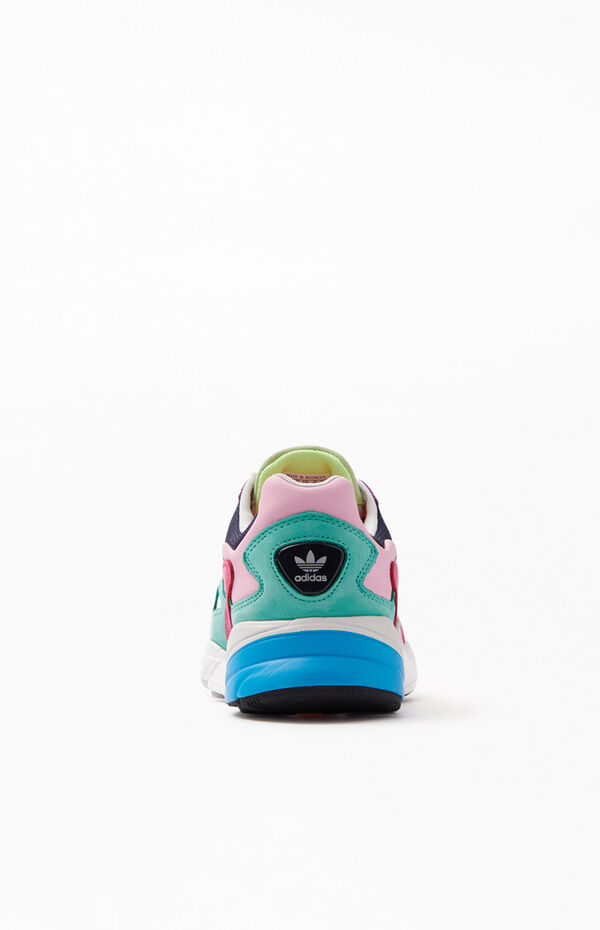 adidas gazelle silver green womens Women's Adidas Falcon Hi Res Yellow Black Multi CG6210  Sneaker Junkies