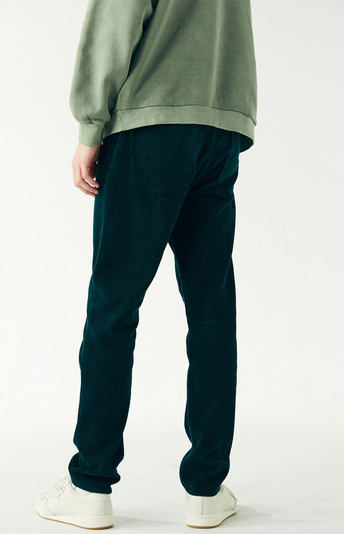 green corduroy jeans