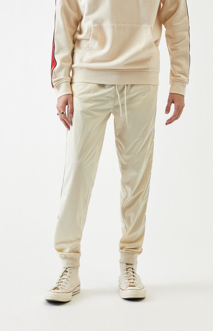 Beige Logo Tape Alic 2 Track Pants