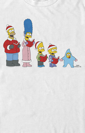 The Simpsons Family Carols T-Shirt image number 2