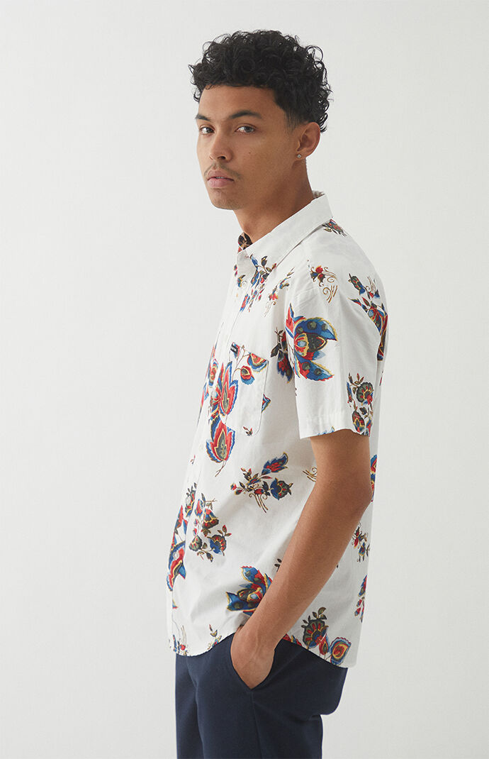 Charter Print Woven Camp Shirt
