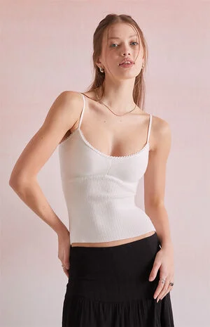 Jane Trim Sweater Tank Top image number 1