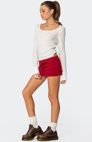 Bayside Slitted Micro Skort image number 3