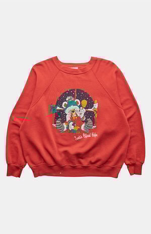 80s Santa Official Helper Crew Neck Sweatshirt image number 1