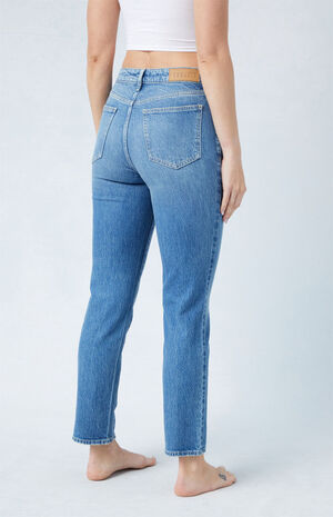 Eco Stretch Medium Indigo Mom Jeans image number 3