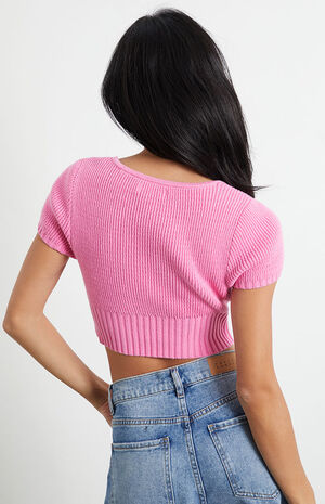 Mia Cropped Sweater Top image number 4