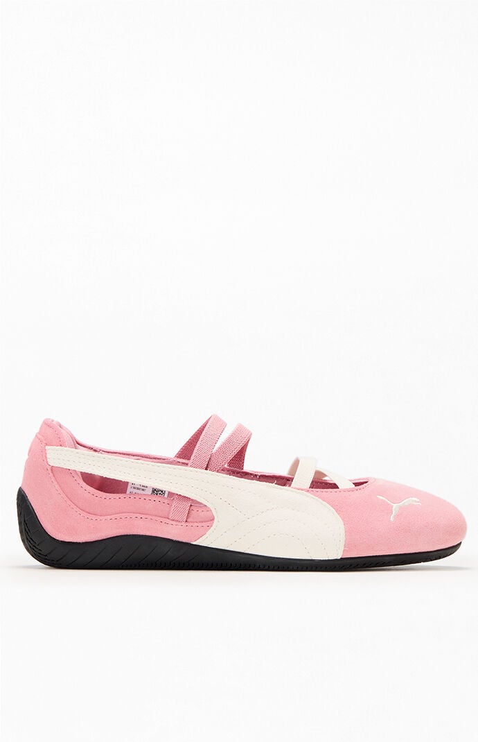 Puma Women's Pink & White Speedcat Ballet Sneakers