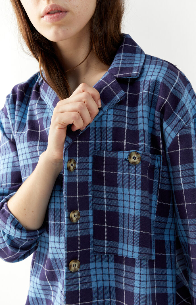 Long Sleeve Boyfriend Flannel Shirt