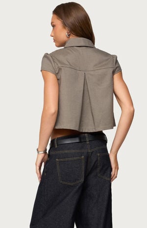 Haislee Plaid Tailored Shirt image number 3