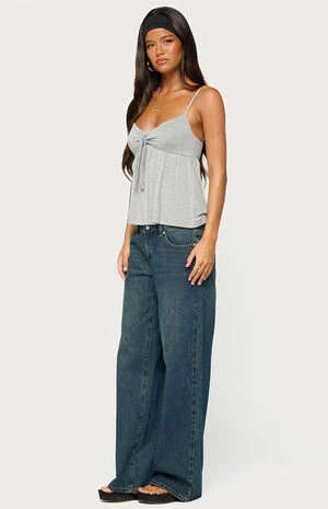 Michey Babydoll Tie Tank Top image number 4