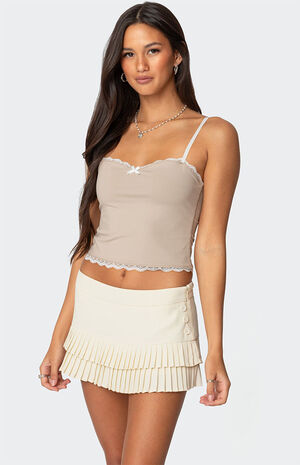 Alara Lace Trim Tank Top image number 4