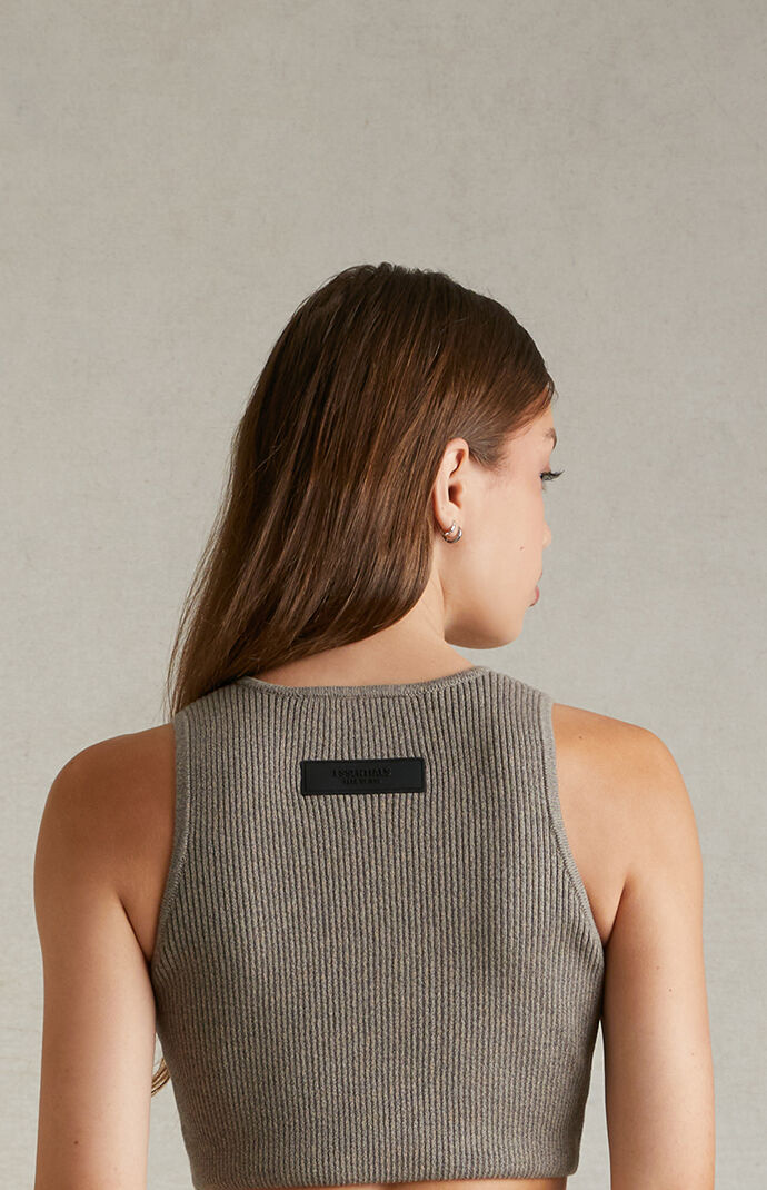 Fear of God Essentials Women's Heather Grey Sweater Knit