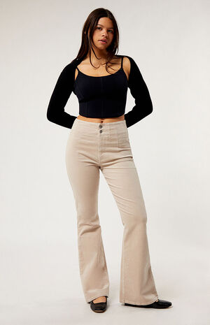 Corduroy Flare Pants image number 1