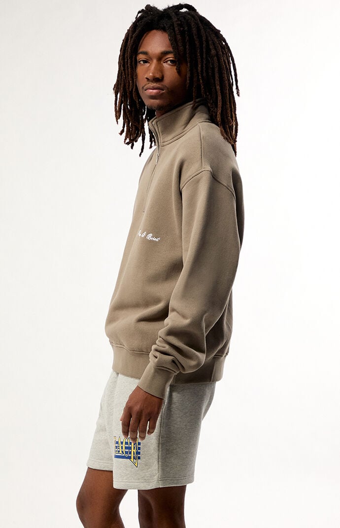 MUSEUM OF PEACE & QUIET Signature Quarter Zip Sweatshirt | Pacsun