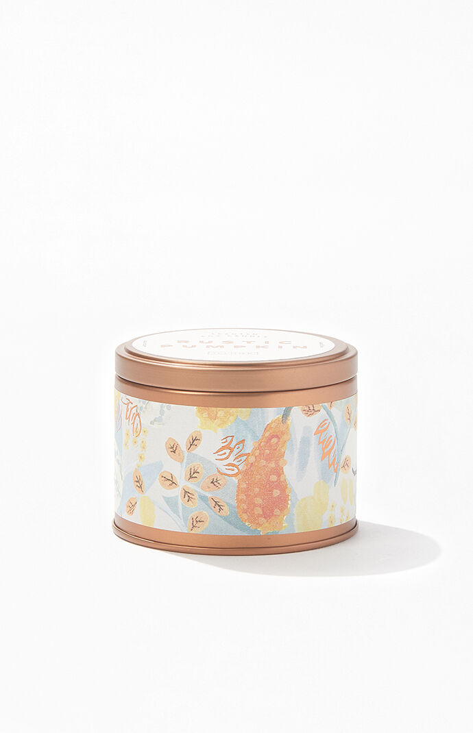 Rustic Pumpkin Tin Candle