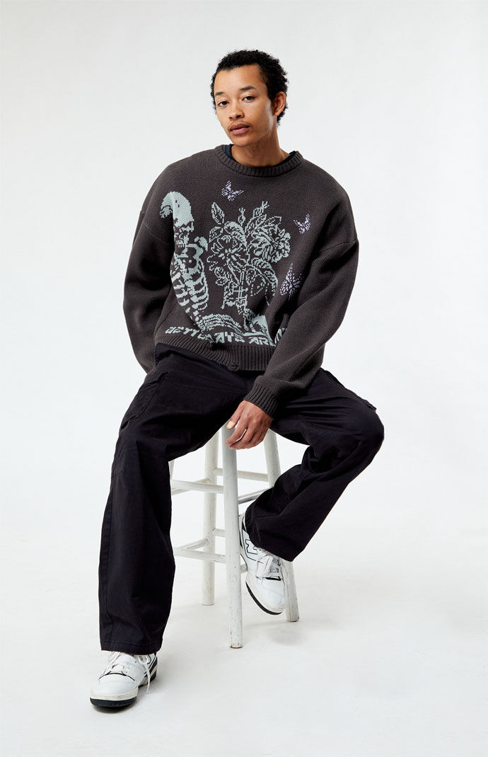 salsation Crop sweater ダークブルー　Lサイズ Spontan Sweater – Sonqo Deluxe