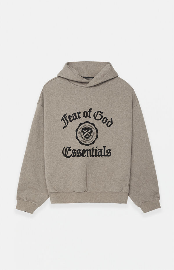 Heather Grey Heavy Fleece Vintage Hoodie