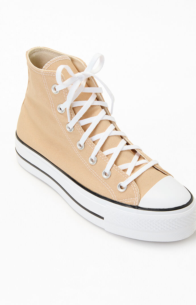 Converse Women's Light Brown Chuck Taylor All Star Lift Platform Sneakers