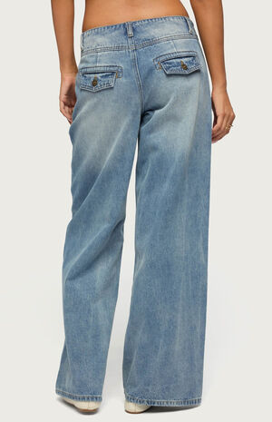 Meredith Low Rise Wide Leg Jeans image number 3