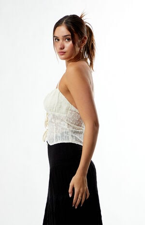 Clover Tie Front Tank Top image number 3