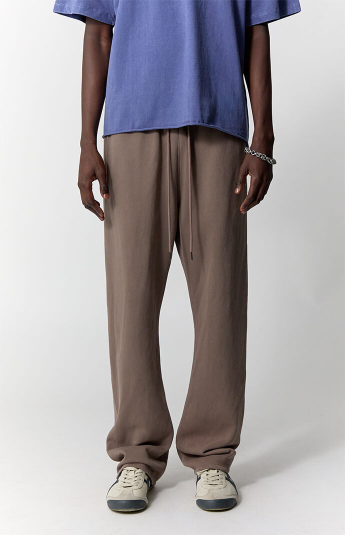 Pacsun Brown Straight Leg Sweatpants
