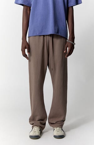 Brown Straight Leg Sweatpants image number 2