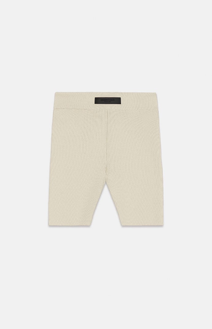 Fear of God ESSENTIALS Women's Silver Cloud Sweater Knit Biker Shorts