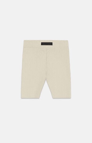 Women's Silver Cloud Sweater Knit Biker Shorts image number 1