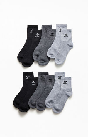 6-Pack Trefoil Quarter Socks image number 1