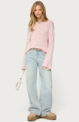 Drop Shoulder Light Knit Sweater image number 5