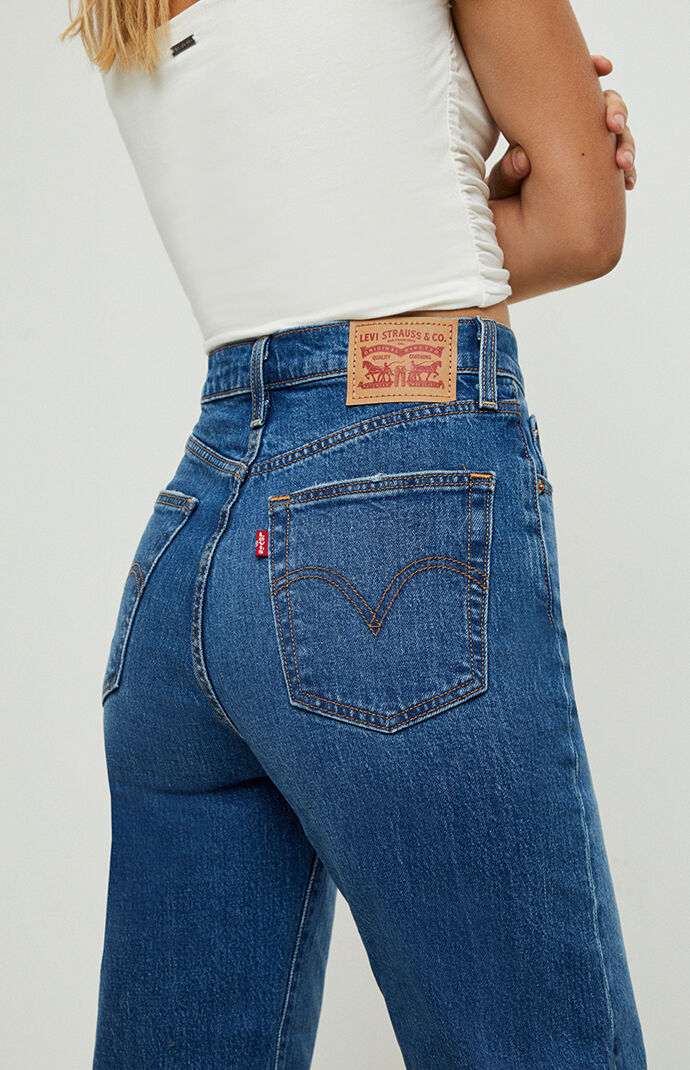 levi's black ribcage jeans
