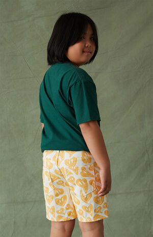 Smile Heart Denim Shorts image number 4