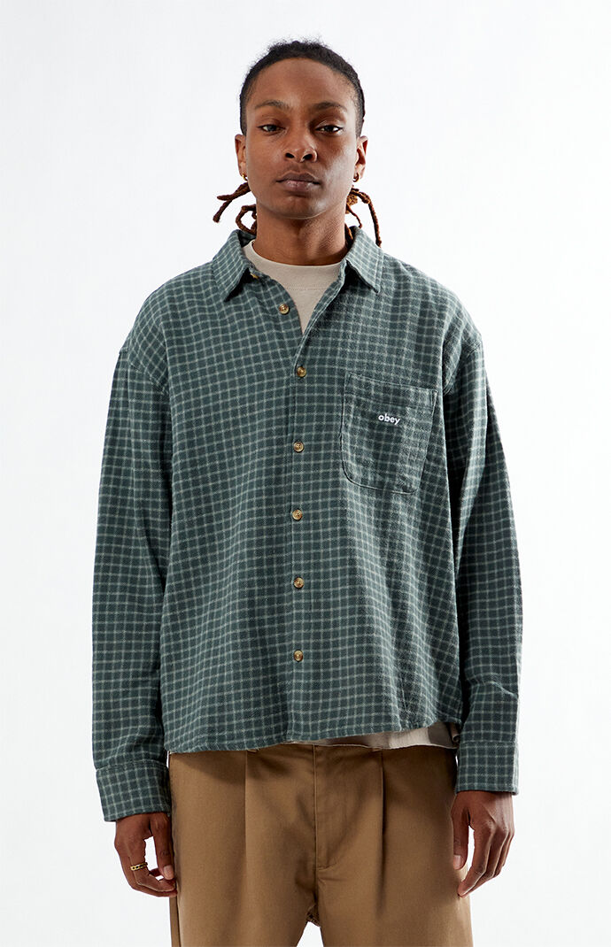 Obey Green Bigwig Plaid Shirt | Pacsun