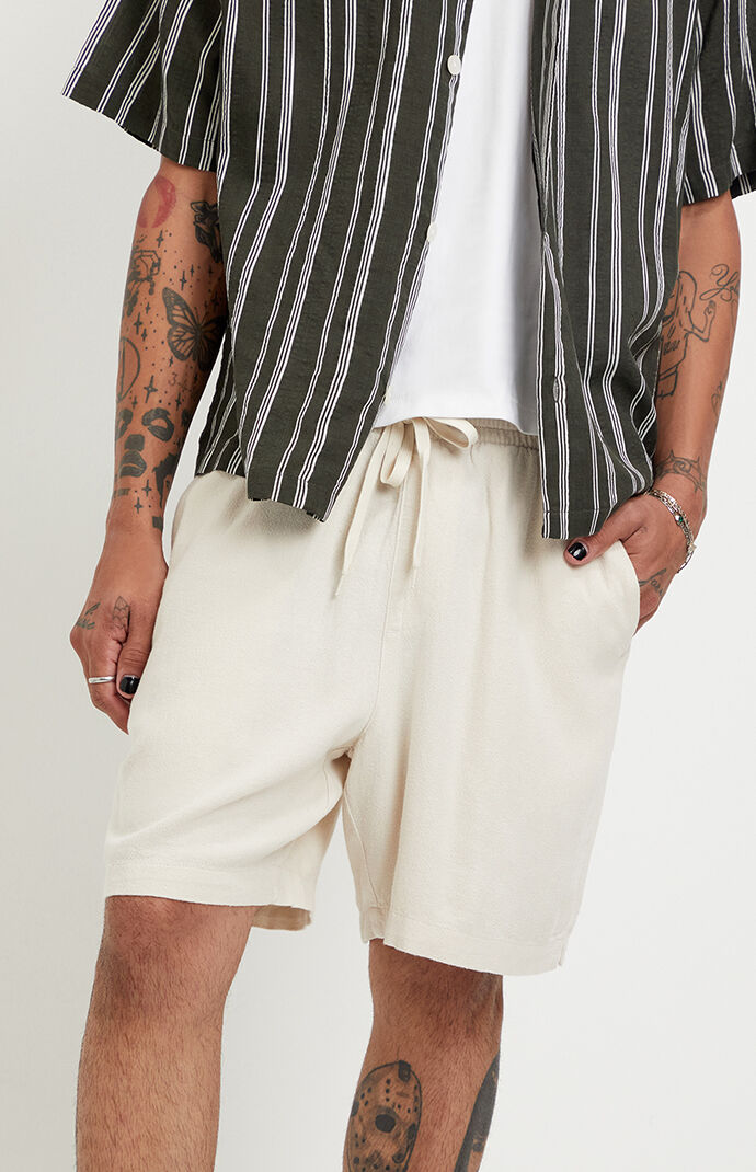 Pacsun Cream Linen Shorts